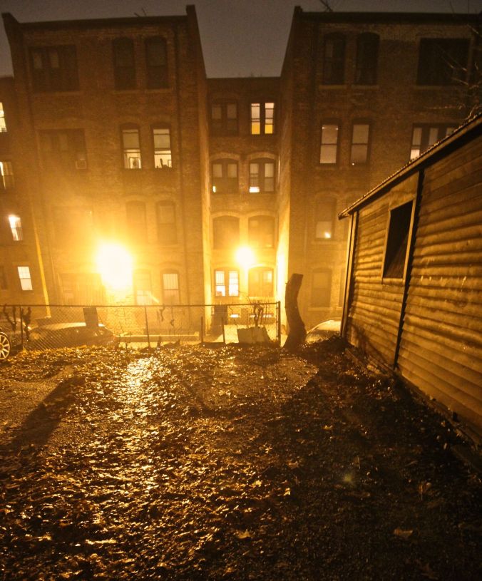 boston allston kelton street rain night 6