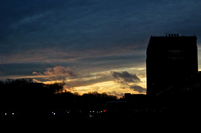 boston brighton sunset